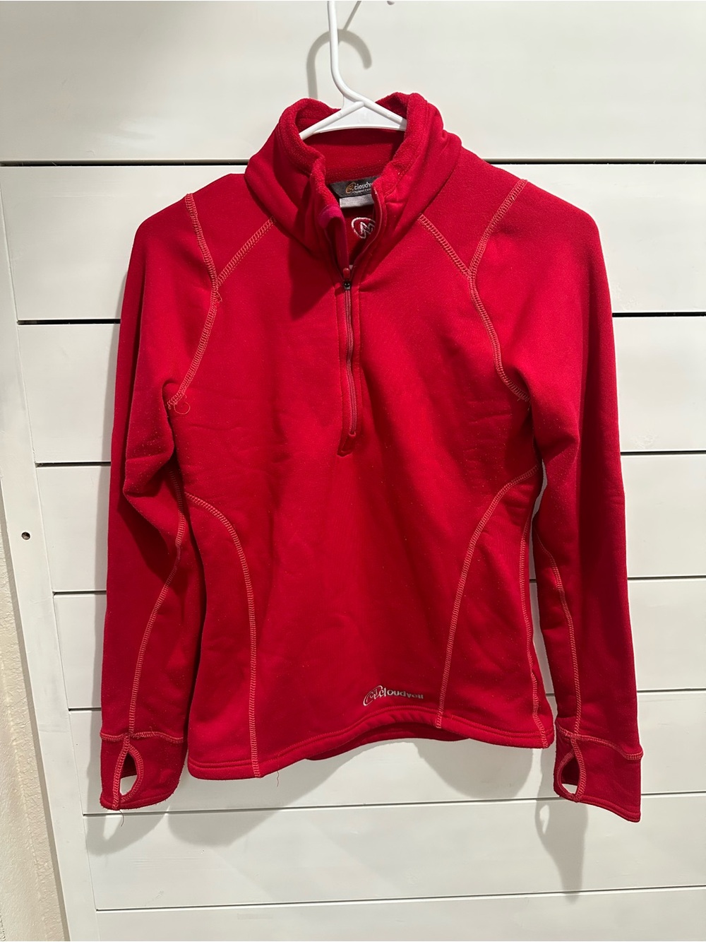 Red Cloudviel Women's Quarter-Zip Fleece Pullover